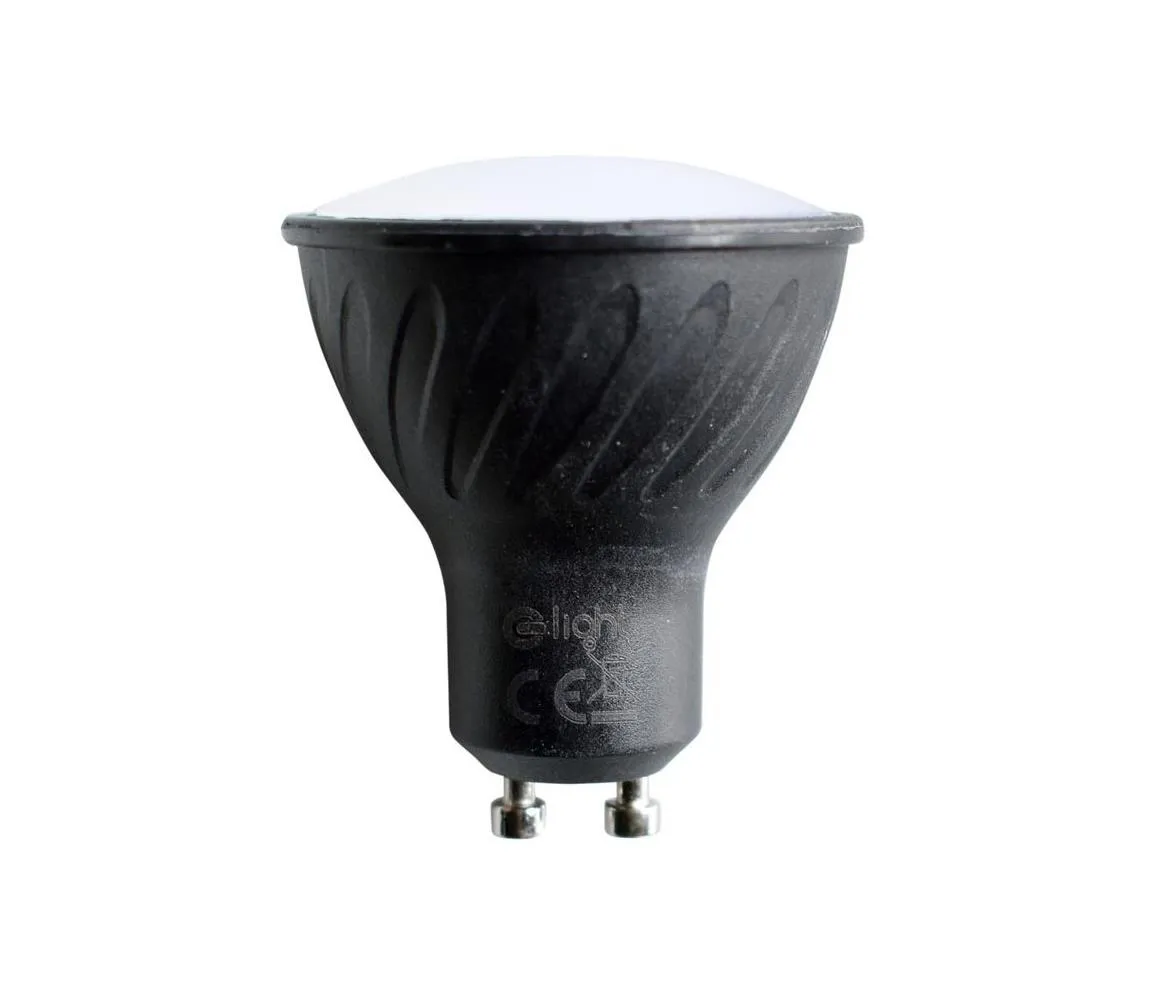 LED Žiarovka GU10/6W/230V 3000K čierna EKZA251