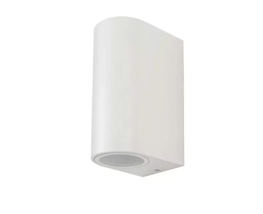 LED Solution Biele fasádne svietidlo guľaté 2x GU10 7542