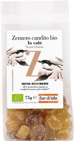 Zázvor kandizovaný BIO 75g fior di loto