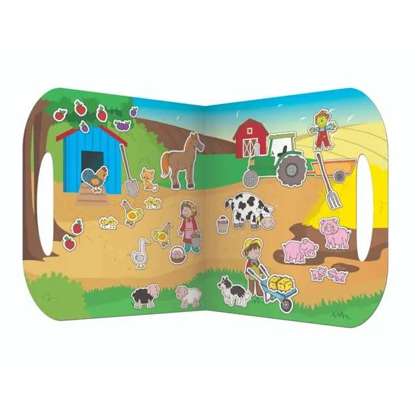 Fiesta Crafts Znovupoužiteľné samolepky so scénou Farma