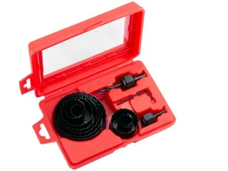 Kinekus Vykružovač otvorov sada 12ks, 19-82mm, drevo, sadrokartón