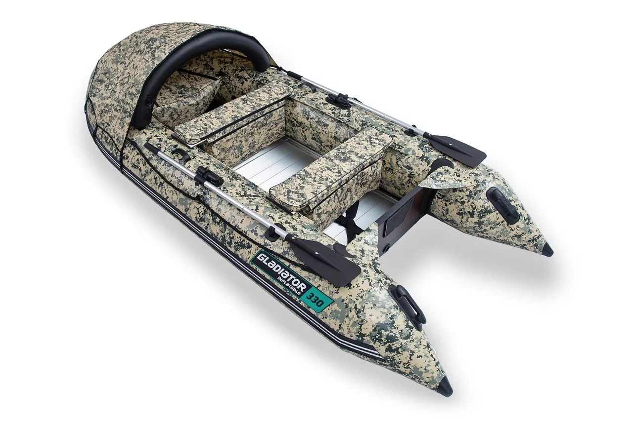 Gladiator Active C330 AL nafukovací čln s hliníkovou podlahou - camuflage BS-C330ALCAMO23