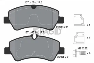 PAGID Sada brzdových platničiek kotúčovej brzdy T2270N