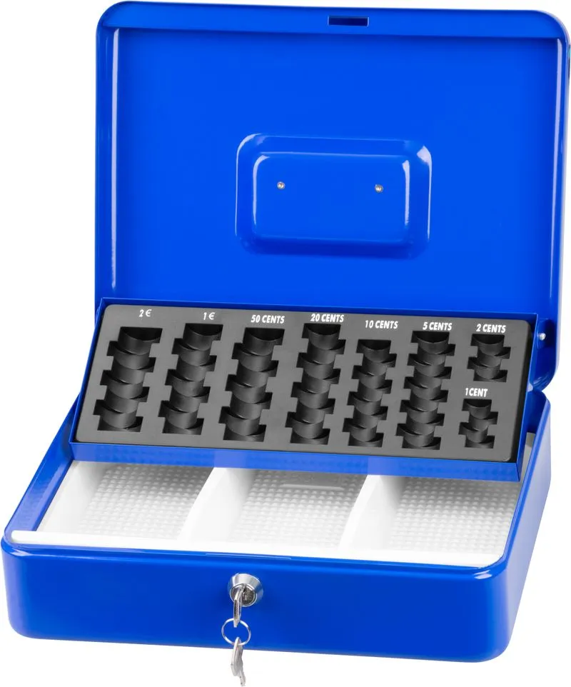 Skrinka na peniaze a mince CashBox, 300x240x90 mm