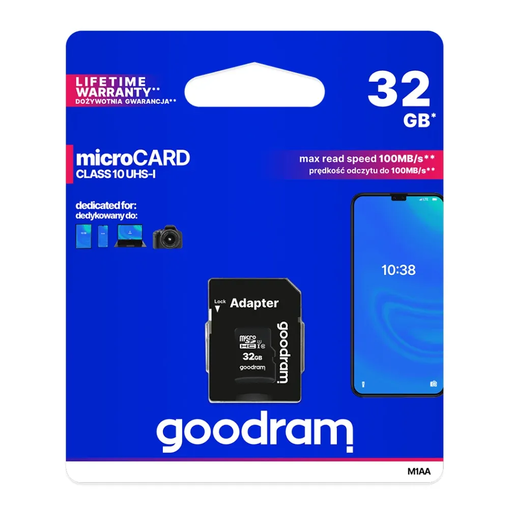 Karta pamäťová GOODRAM microSD 32GB s adaptérom