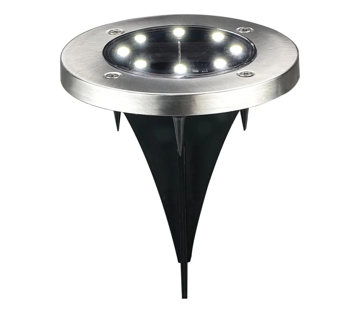LED Solárne svietidlo SOLLY LED/1,2V 6500K pr. 11,5 cm 300 mAh IP44 chróm 330246