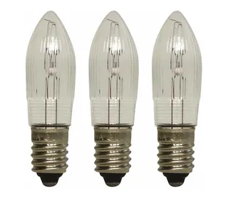 Markslöjd 8264 - SADA 3x Priemyselná vianočná žiarovka TOPPLAMPA E10/3W/55V 8264